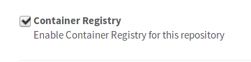 Enable Container Registry